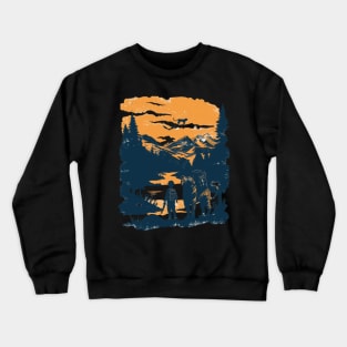 Calvin and Hobbes A Cosmic Journey Crewneck Sweatshirt